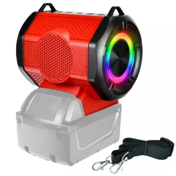Портативный динамик подходит для Milwaukee 18 в литий-ионный аккумулятор с USB портом Type-C Bluetooth-совместимый плеер громкоговоритель усилитель