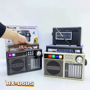 Портативный FM-радиоприемник в ретро стиле с поддержкой TF-карты, USB, MP3, внешнее многофункциональное беспроводное радио с солнечной батареей, BT, AM/FM
