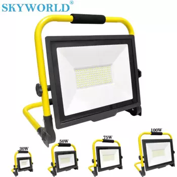 Портативный фонарь SKYWORLD 30-200 Вт, 6000K, 10 футов, шнур с вилкой, регулируемый портативный прожектор, 110 В, 220 В