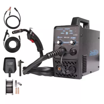 Портативный инвертор IGBT CO2 GMAW Arc 250 Безогазовый сварочный аппарат FLUX MMA 4 в 1 Сварочный аппарат TIG MIG MAG 110 В