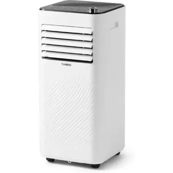 Портативный кондиционер TURBRO Finnmark 8000 BTU, осушитель и вентилятор, 3-в-1 напольный блок переменного тока для комнат до 300 кв. футов