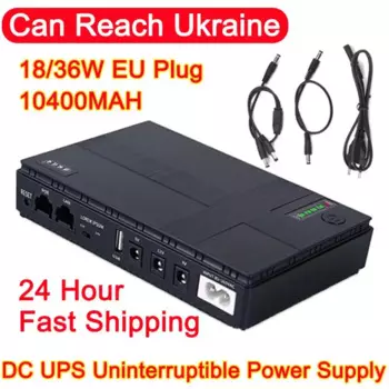 Портативный мини-источник питания, 10400 мАч, 5-12 В, 36 Вт