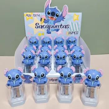 Портативный мини-карандаш для бровей Disney Stitch, карандаш, цветная точилка для свинца, студенческие канцелярские призы, многофункциональный подарок для детей