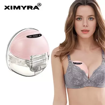 Портативный молокоотсос XIMYRA S21, переносные молокоотсосы, беспроводной автоматический молокоотсос без использования рук, без БФА