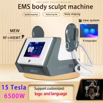 Портативный Новый обновленный фотоаппарат Tesla 6500W Ems 200 Гц NEO Hi-emt RF EMSZERO для скульптурирования мышц