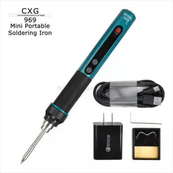 Портативный паяльник CXG 969, 60 Вт, умный Регулируемый USB-паяльник с быстрой зарядкой, светодиодный мобильный мини-паяльник с постоянной температурой