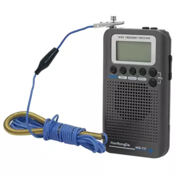 Портативный Полнодиапазонный радиоприемник FM/AM/SW/ CB/Air/VHF World Band с ЖК-дисплеем и будильником