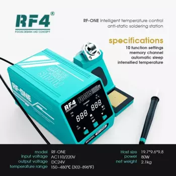 Портативный Умный паяльник RF4 RF-ONE, настольная станция для контроля температуры, сварочная станция для ремонта электронных печатных плат, BGA