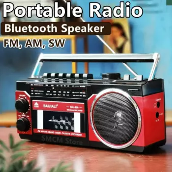Портативный винтажный ретро USB AM/FM/SW многодиапазонный радиоприемник стерео беспроводной Bluetooth бумбокс Mp3 аудио кассетный магнитофон