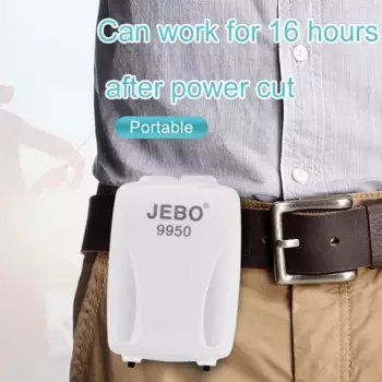 Портативный воздушный насос JEBO, 4000 мА · ч, аккумуляторное хранилище, переменный/постоянный ток, двойного назначения для аквариума, воздушный насос для рыбалки с USB-зарядкой 9950