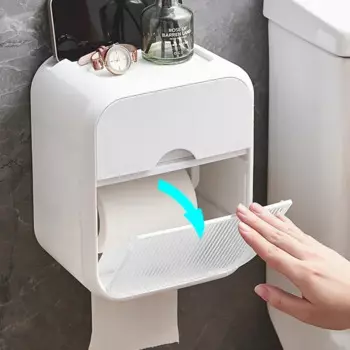Пластиковый водонепроницаемый держатель для туалетной бумаги