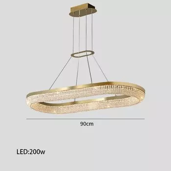 Потолочная люстра NoEnName_Null LED круглый кристалл