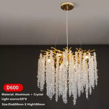 Потолочная люстра TAONUANSHU хрустальная