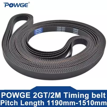 POWGE 2GT Резиновый Синхронный Ремнь 6/9 мм