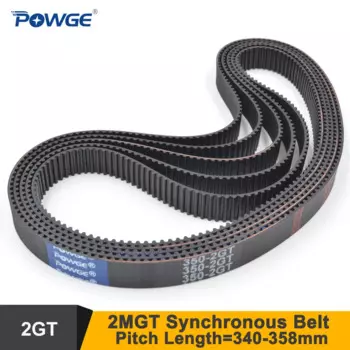 POWGE LP = 340 342 344 346 348 350 352 354 356 358 Ремень ГРМ 2GT W = 6/9 мм 2MGT G2M Синхронный ремень с замкнутым контуром 350-2GT 340-2GT