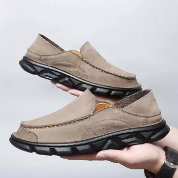 Повседневные Спортивные мокасины Smart Guy из матовой кожи с одной педалью, Мужская обувь в Корейском стиле, подходящие ко всему
