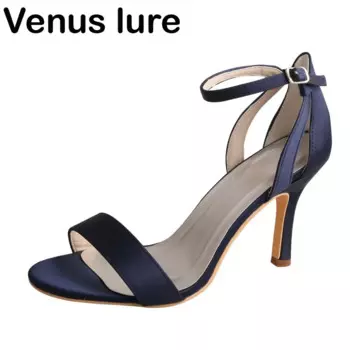 Приманка Venus на заказ, каблук 9 см, искусственная женская обувь для свадебной вечеринки, летняя обувь на высоком каблуке, 22 цвета
