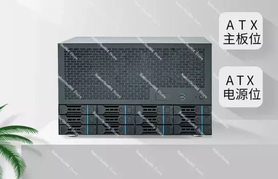 Применимо к шасси 12 Bay NAS, материнской плате ATX, источнику питания ATX, 8 полноразмерных ячеек