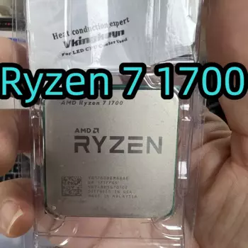 Процессор AMD Ryzen 7 1700 R7 YD1700BBM88AE, 8-ядерный 16-поточный процессор, 65 Вт, разъем AM4, 1700 ГГц