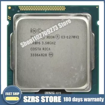 Процессор Int @ l Xeon E3 1270 V2 1270V2 d'occasion, 3,5 ГГц, LGA 1155,8 Mo,SR0P6
