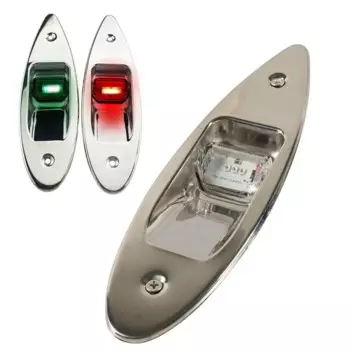 Прочная мотоциклетная лодка, яхта 12V, навигационный сигнал, фонарь красного и зеленого цветов