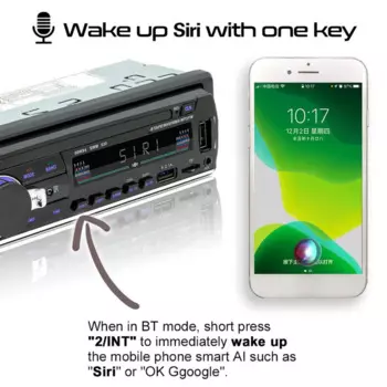 Прочный FM-радиоприемник с двумя USB-портами, автомобильная стереосистема, Hi-Fi звук, Bluetooth-совместимый MP3-автомобильный стереоприемник, музыкальный плеер