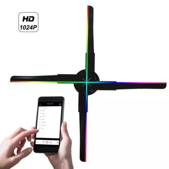 Проектор Голографический с поддержкой Wi-Fi, 45 см