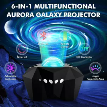 Проектор ночного освещения Aurora Star River с Луной и Bluetooth