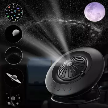 Проектор UFO Star Planetarium 8 в 1, Галактический проектор, ночные светильники с регулировкой 360 °, проектор для детской спальни, потолочный домашний кинотеатр