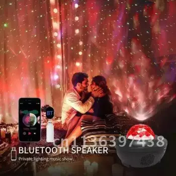 Проектор, звездное небо, Ночной светильник, красочные океанские машущие огни, Галактический проектор, светильники, прикроватная лампа для детей