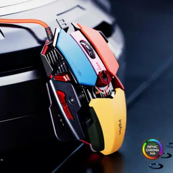 Профессиональная Механическая игровая мышь с RGB-подсветкой, проводная металлическая мышь, оптическая, для макропрограммирования, геймерская мышь для компьютера, ноутбука, ПК