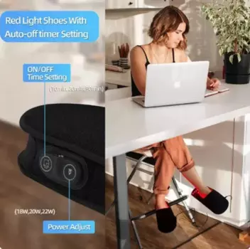 Профессиональные небольшие Домашние Инфракрасные фотонные тапочки Podiatry, светодиодная красная фототерапевтическая обувь