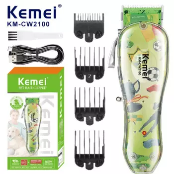Профессиональный Аккумуляторный Электрический триммер Kemei для шерсти собак и кошек