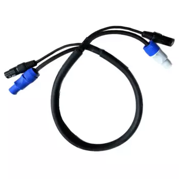 Профессиональный комбинированный гибридный кабель PowerCon plus 3 Pin DMX
