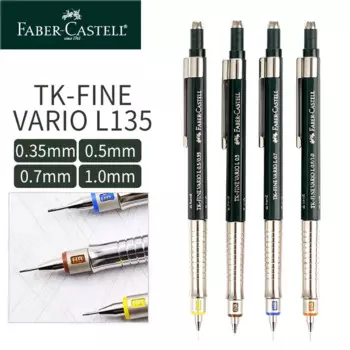 Профессиональный механический карандаш Faber-Castell для рисования, автоматический карандаш с защитой от перерыва, 0,3/0,5/0,7/0,9 мм