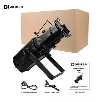 Профильный светодиодный прожектор DJWORLD Leko 250 Вт RGBW 4IN1