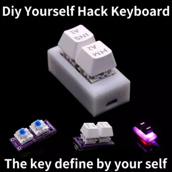 Программируемая клавиатура «сделай сам», для Arduino ATtiny85 USB HID, компоненты светильник кой и корпусом, определите клавишу самостоятельно для ПК и мобильного телефона