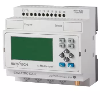 Программируемое реле WiFi PLC EXM-12DC-DA-R-N-HMI для контроллера автоматизации