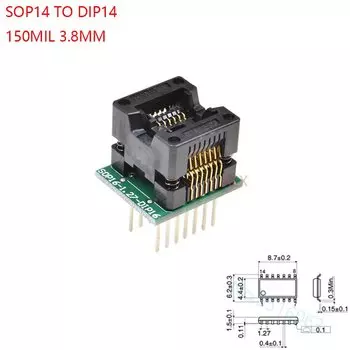 ALINSIN Тестовое гнездо SOP14 to DIP14