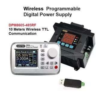 Программируемый источник питания постоянного тока JUNTEK DPM8605 DPM8600, 60 В, 0-5 А/8 а/16 А/24 А, 300 Вт, модуль постоянного напряжения и тока вольтметра RF 485
