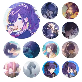 Project SEKAI аниме Asahina Mafuyu 25 ночной шнур Vol.2 50 мм металлический значок брошь булавки