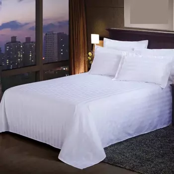 Простыня Home Hotel белая из полиэстера