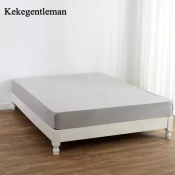 Простыня на резинке Kekegentleman однотонная 100% полиэстер 160х200 см