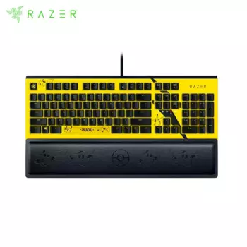Проводная игровая механическая клавиатура Razer Pokemon Pikachu Limited Edition с 104 клавишами (зеленый переключатель)