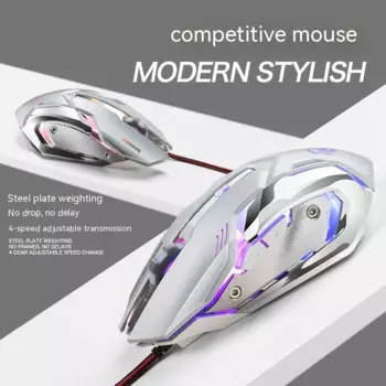 Проводная игровая мышь 3200 Dpi, Оптическая Usb мышь с 6 кнопками и Rgb подсветкой