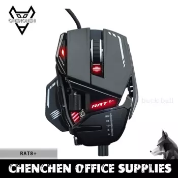 Проводная игровая мышь Madcatz Rat8 +, Rgb, Paw3389, легкие мыши для программирования, персонализированные компьютерные игровые офисные аксессуары, подарки