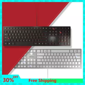 Проводная клавиатура CHERRY KC6000, ультратонкая настольная клавиатура с ножницами в виде шоколада, бесшумная Клавиатура для ноутбука, эргономичная сенсорная легкая клавиатура