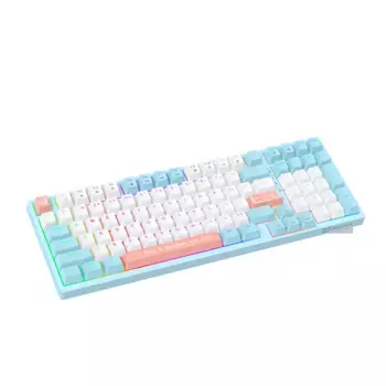Проводная Механическая клавиатура ONIKUMA G38, клавиатура с RGB подсветкой, 98 клавиш, USB-интерфейс, синий переключатель, коричневый переключатель, Игровая клавиатура