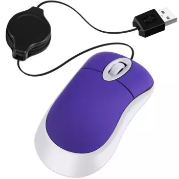 Проводная мини-USB-мышь, выдвижная крошечная маленькая мышь, оптическая компактная дорожная мышь 1600 точек на дюйм для версии XP Vista 98–2000 гг.