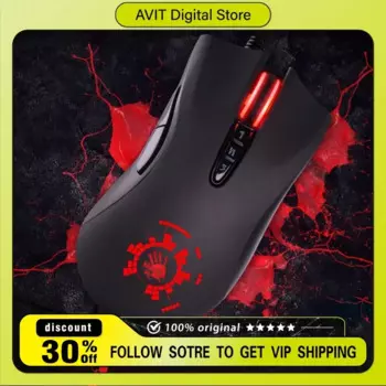 Проводная мышь A4Tech Bloody A91, игровая мышь, мгновенный макрос в один клик, макропривод Io1,1, оптический двигатель, 8, программирование макросов